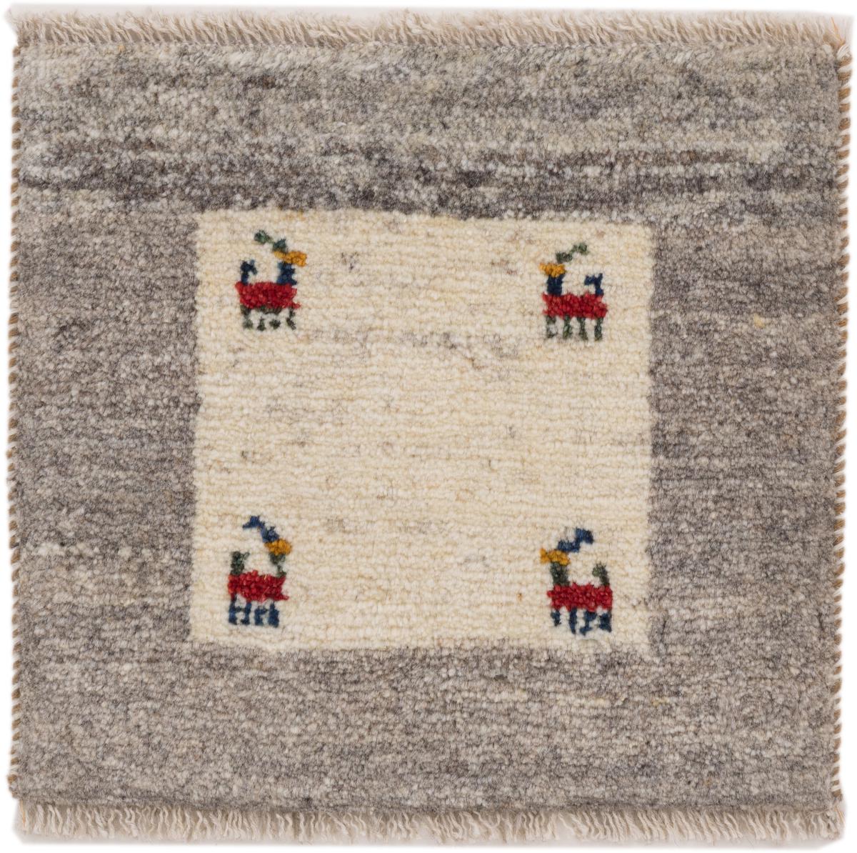 Persian Rug Persian Gabbeh 41x39 41x39, Persian Rug Knotted by hand