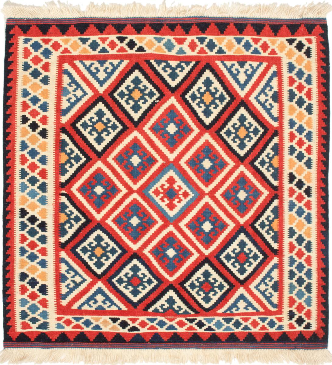 Tapete persa Kilim Fars 107x104 107x104, Tapete persa Tecido à mão