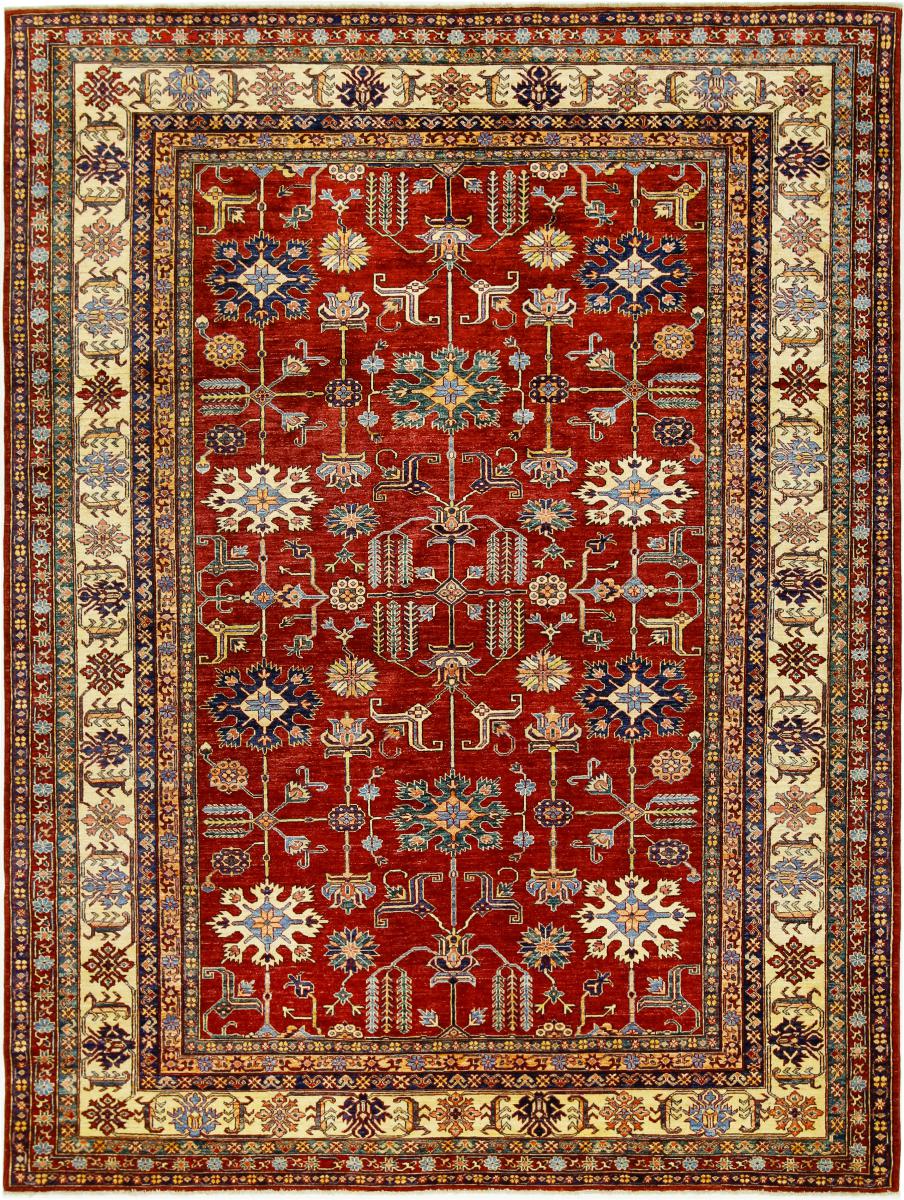 Afghan rug Super Kazak 11'10"x8'11" 11'10"x8'11", Persian Rug Knotted by hand