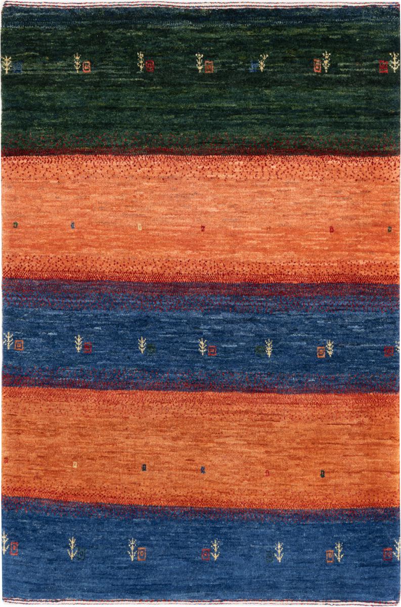 Tapete persa Persa Gabbeh Kashkuli Banafsheh 123x84 123x84, Tapete persa Atado à mão