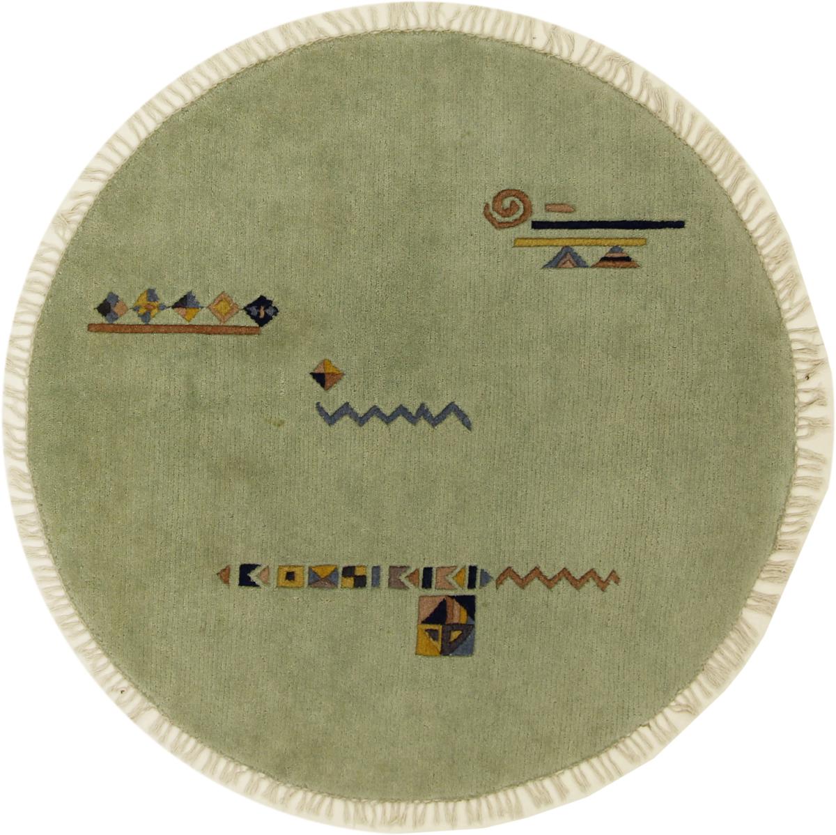 Nepal rug Nepal 4'10"x4'9" 4'10"x4'9", Persian Rug Knotted by hand