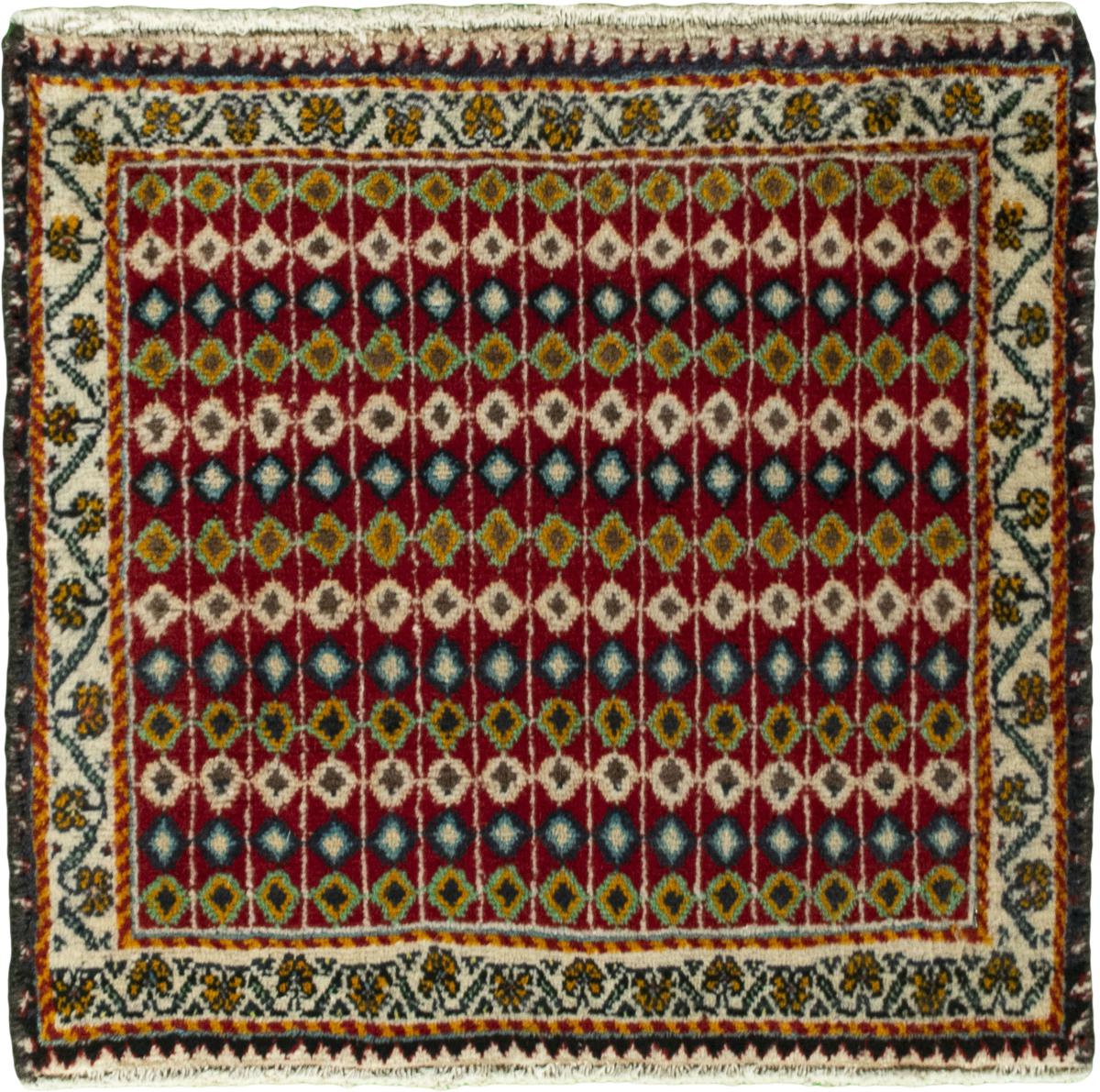 Persialainen matto Shiraz 49x51 49x51, Persialainen matto Solmittu käsin