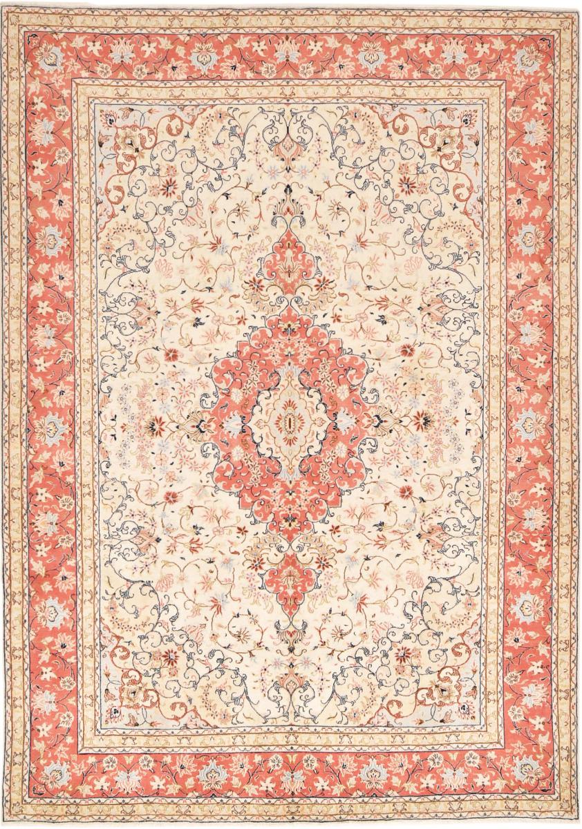 Tapete persa Tabriz 343x242 343x242, Tapete persa Atado à mão