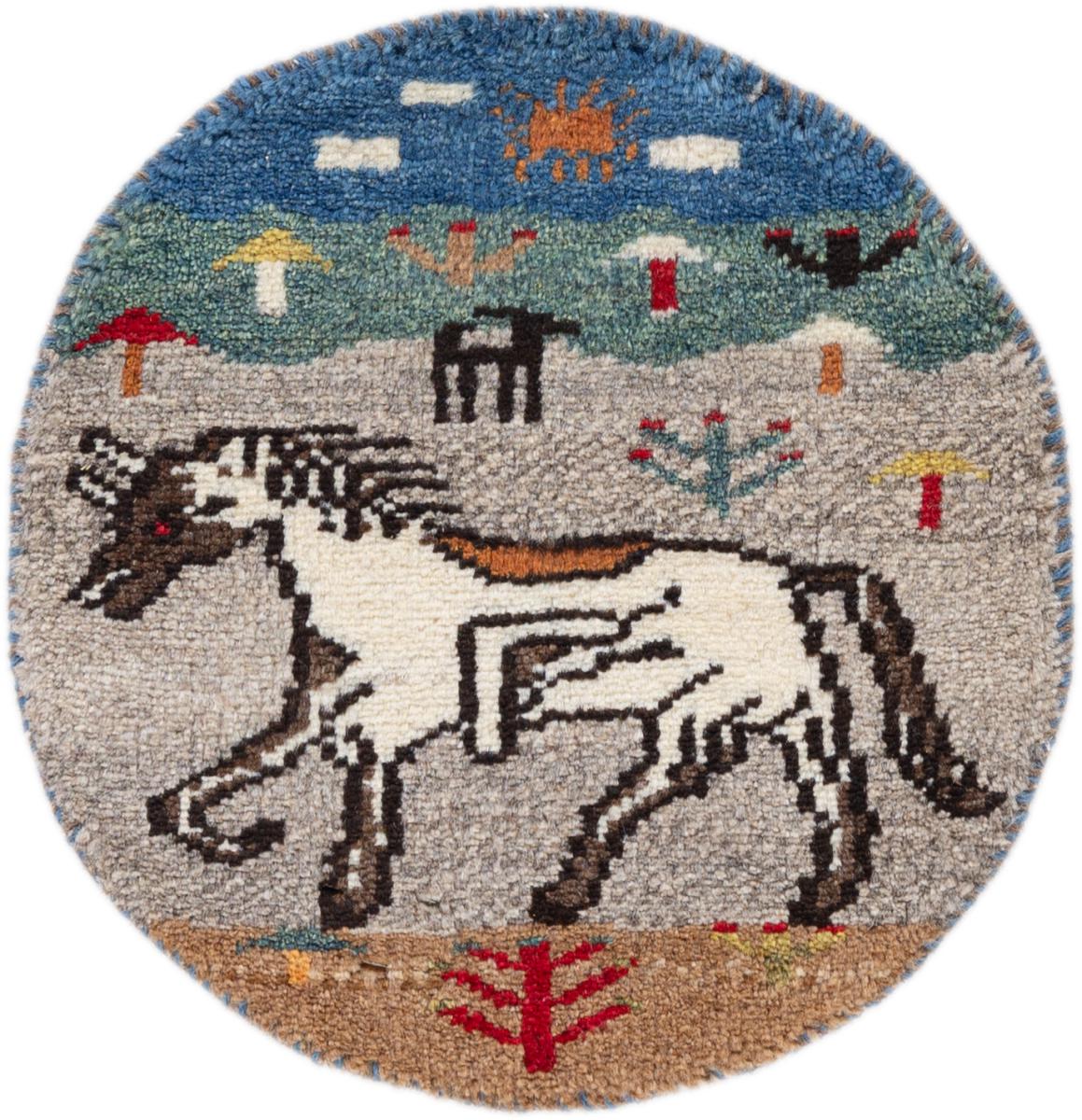 Tapete persa Persa Gabbeh Loribaft 40x40 40x40, Tapete persa Feito à mão