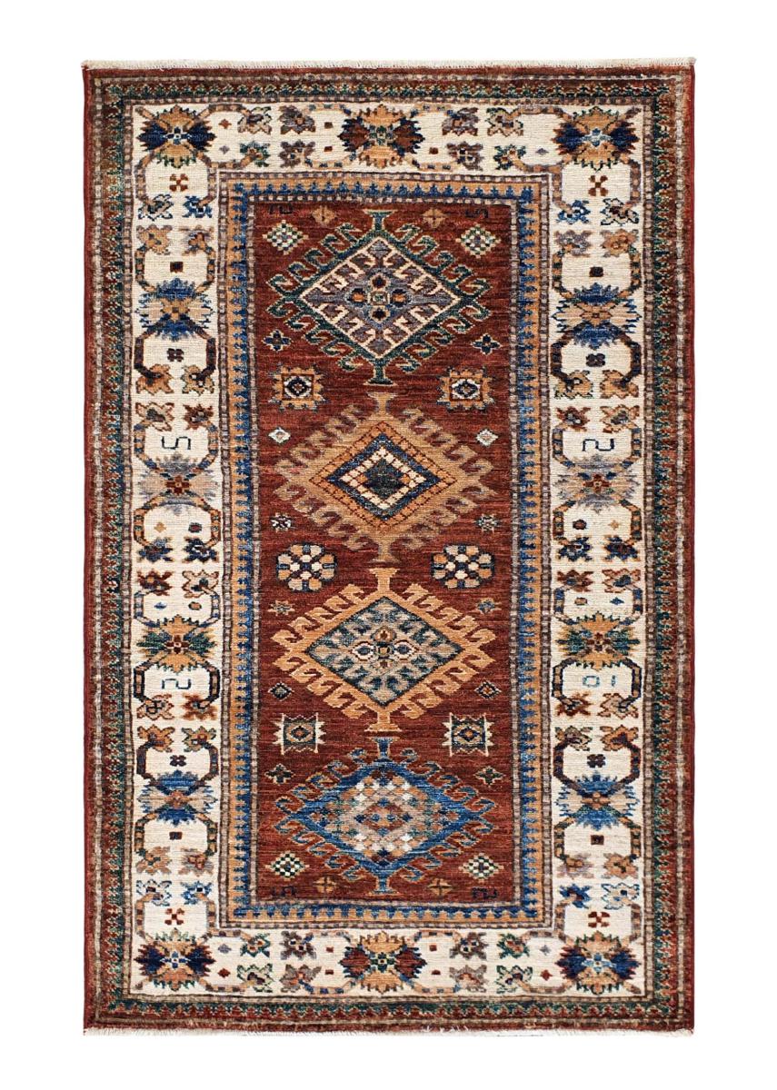 Tapete paquistanês Kazak 125x79 125x79, Tapete persa Atado à mão