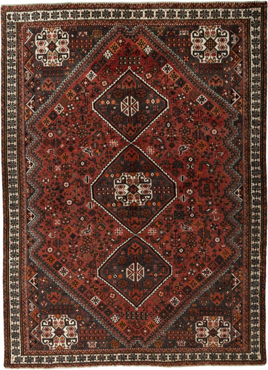 Persian Rug Shiraz 8'11"x6'8" 8'11"x6'8", Persian Rug Knotted by hand