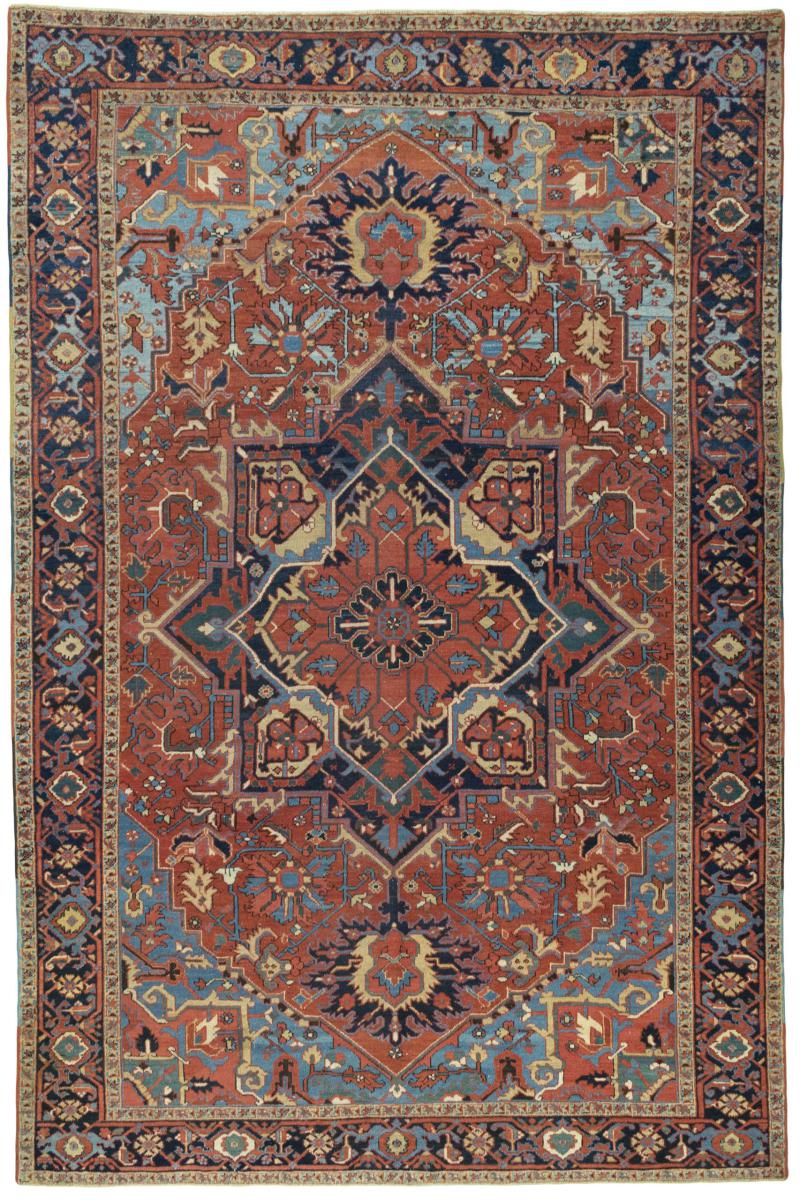 Perzisch tapijt Heriz Antiek 387x255 387x255, Perzisch tapijt Handgeknoopte