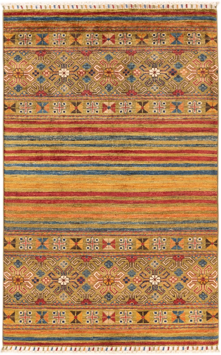 Pakistani rug Arijana 4'4"x2'9" 4'4"x2'9", Persian rug Hand-knotted