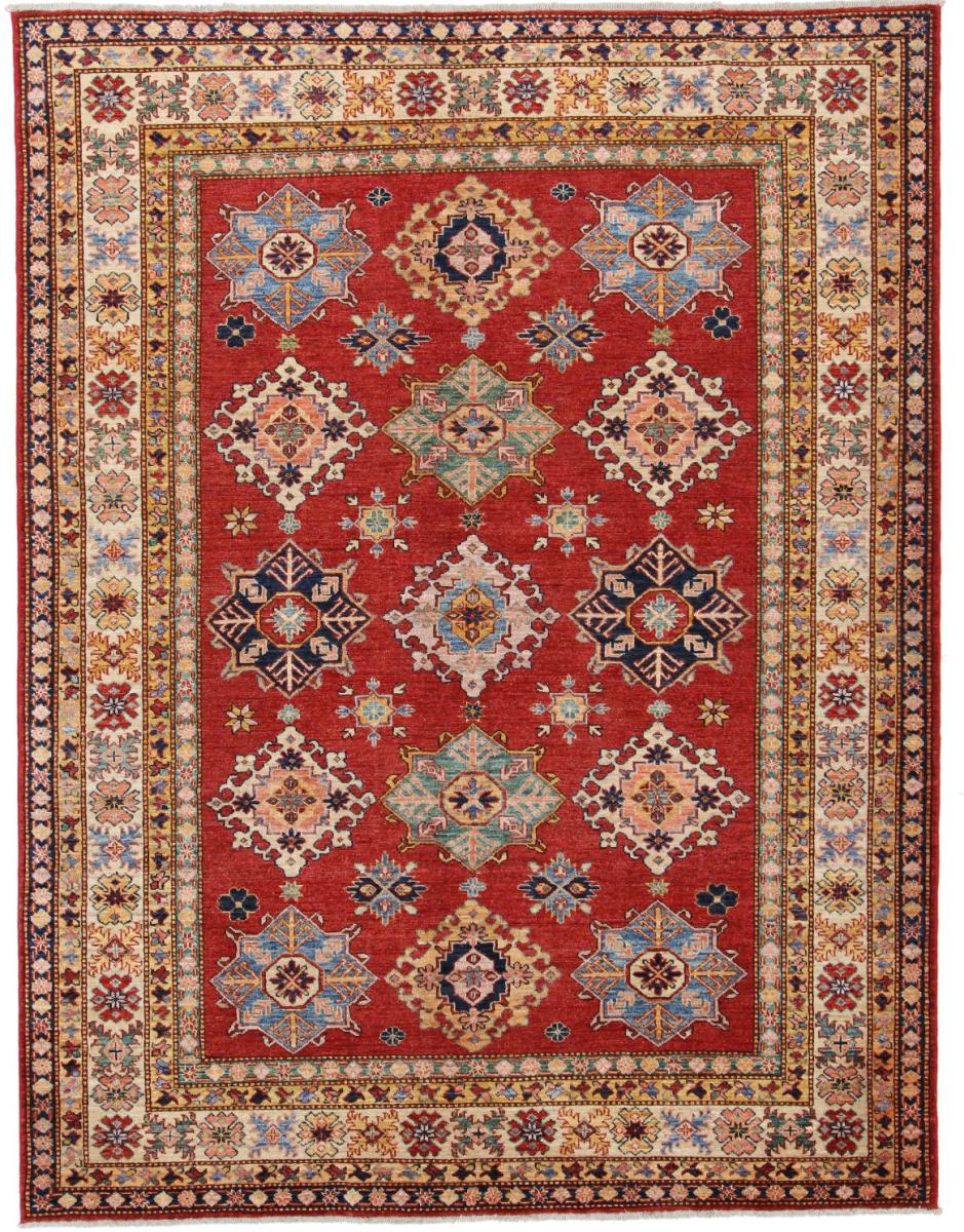 Tapete paquistanês Kazak 253x196 253x196, Tapete persa Atado à mão