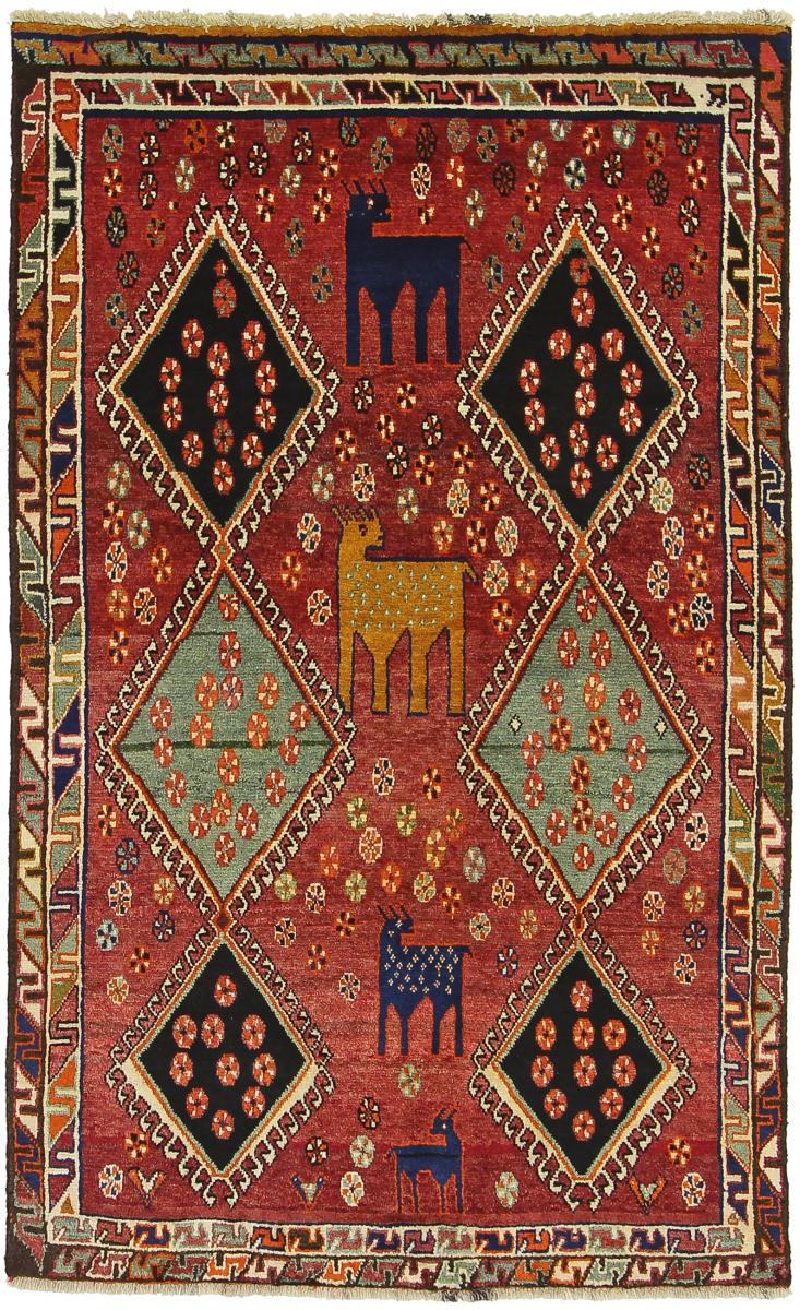 Persian Rug Ghashghai 220x135 220x135, Persian Rug Knotted by hand
