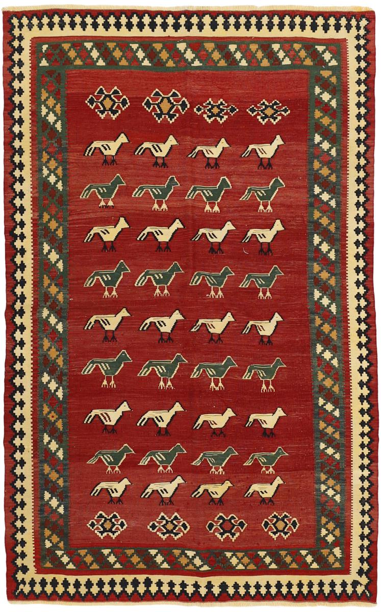 Tapete persa Kilim Fars 237x151 237x151, Tapete persa Tecido à mão