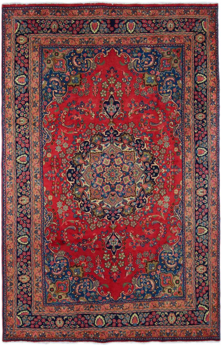 Persisk tæppe Mashhad 296x196 296x196, Persisk tæppe Knyttet i hånden