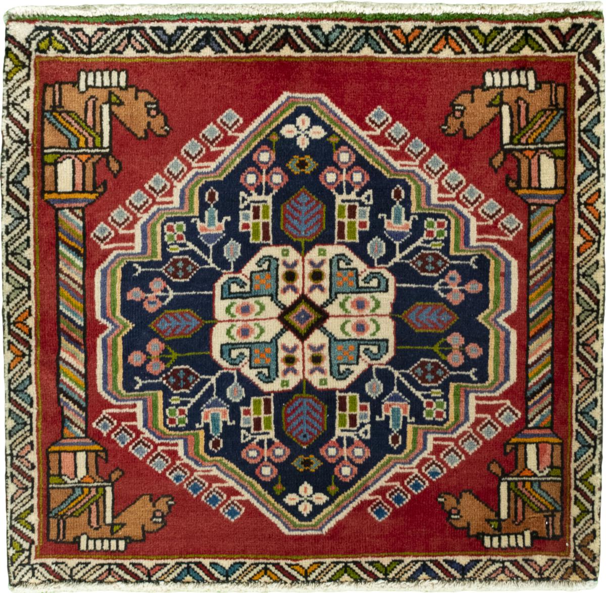Persisk matta Shiraz 65x68 65x68, Persisk matta Knuten för hand