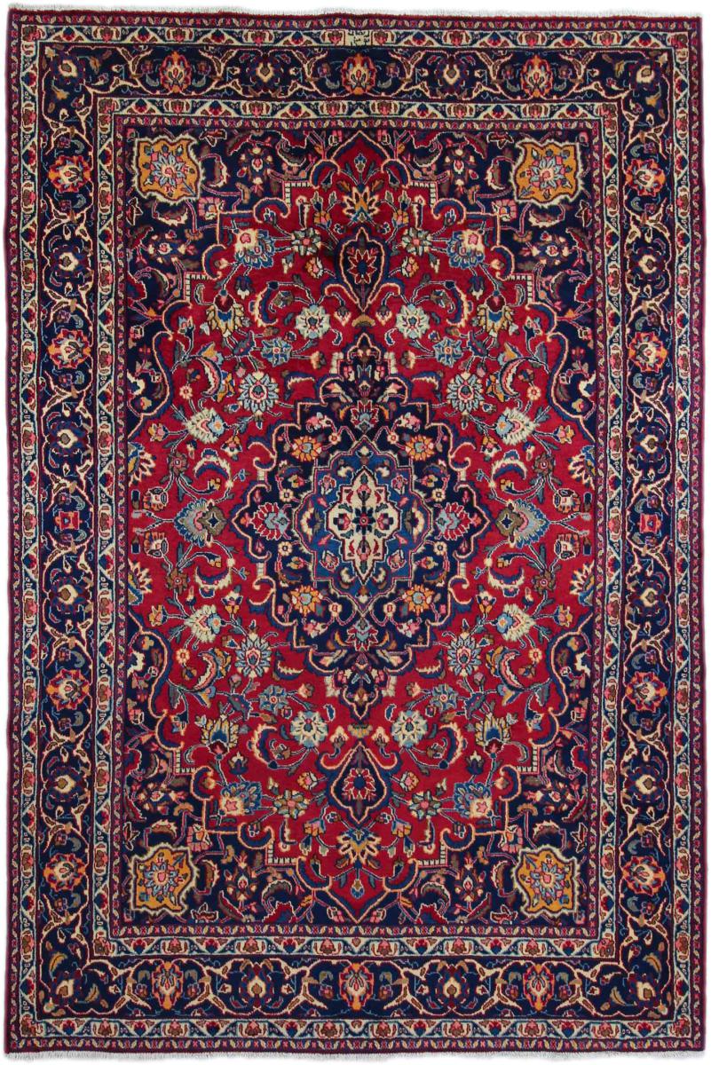 Persisk tæppe Mashhad 296x201 296x201, Persisk tæppe Knyttet i hånden