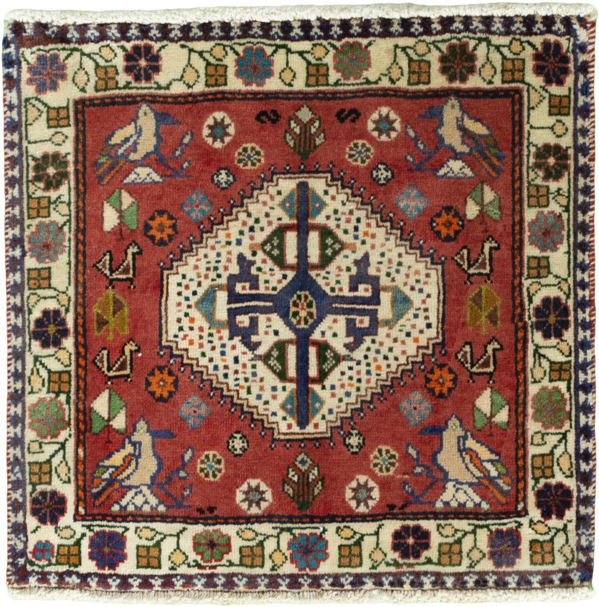 Persian Rug Shiraz 63x66 63x66, Persian Rug Knotted by hand