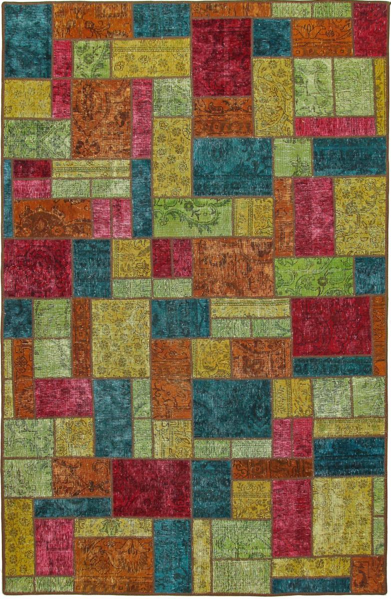 Tapete persa Patchwork 301x196 301x196, Tapete persa Atado à mão