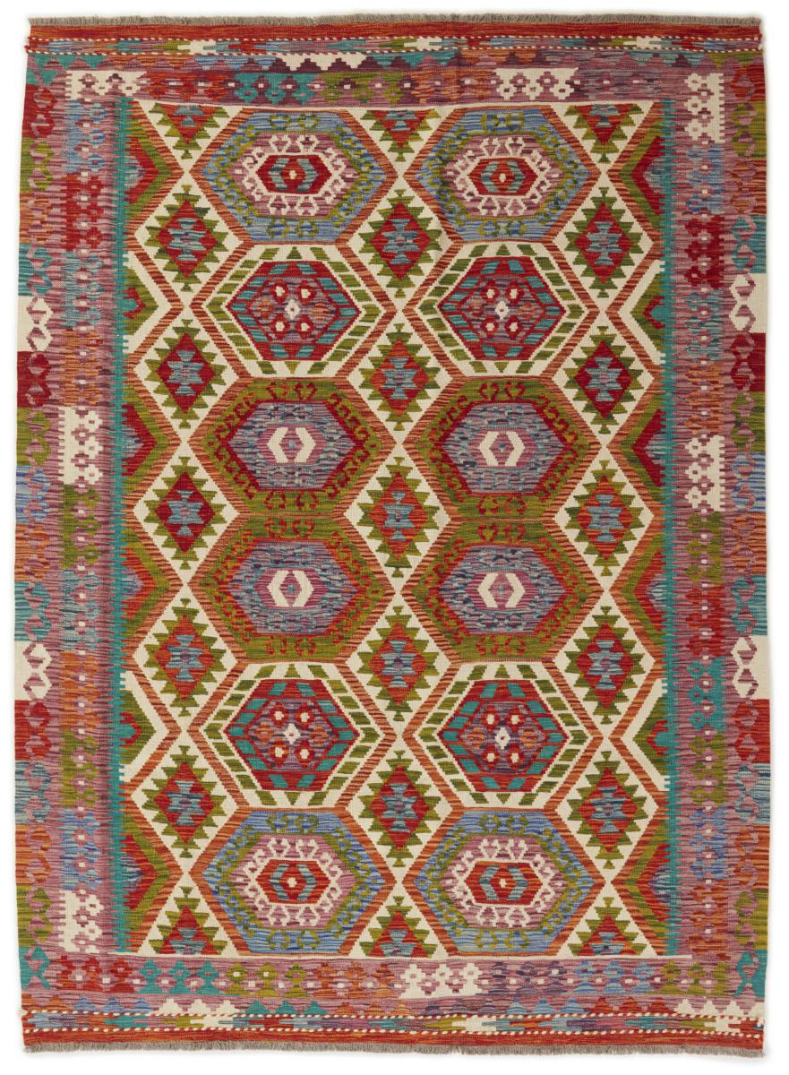 Afghan rug Kilim Afghan 7'10"x5'10" 7'10"x5'10", Persian Rug Woven by hand