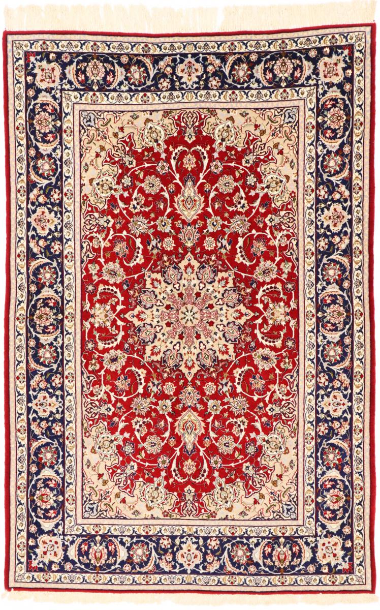 Tapete persa Isfahan Fio de Seda 242x161 242x161, Tapete persa Atado à mão