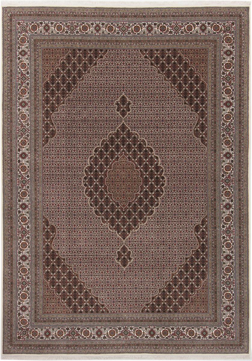 Indo rug Tabriz Mahi 11'7"x8'2" 11'7"x8'2", Persian Rug Knotted by hand