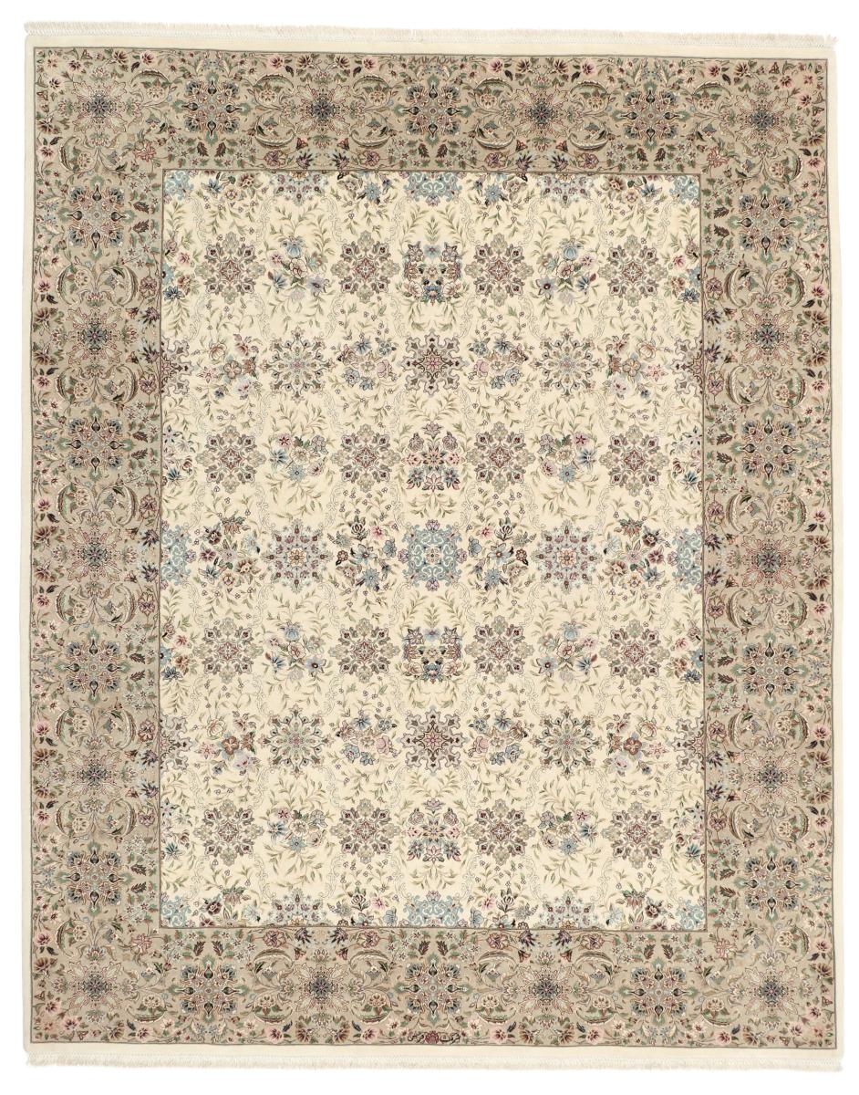 Tappeto persiano Isfahan Ordito in Seta 247x201 247x201, Tappeto persiano Annodato a mano
