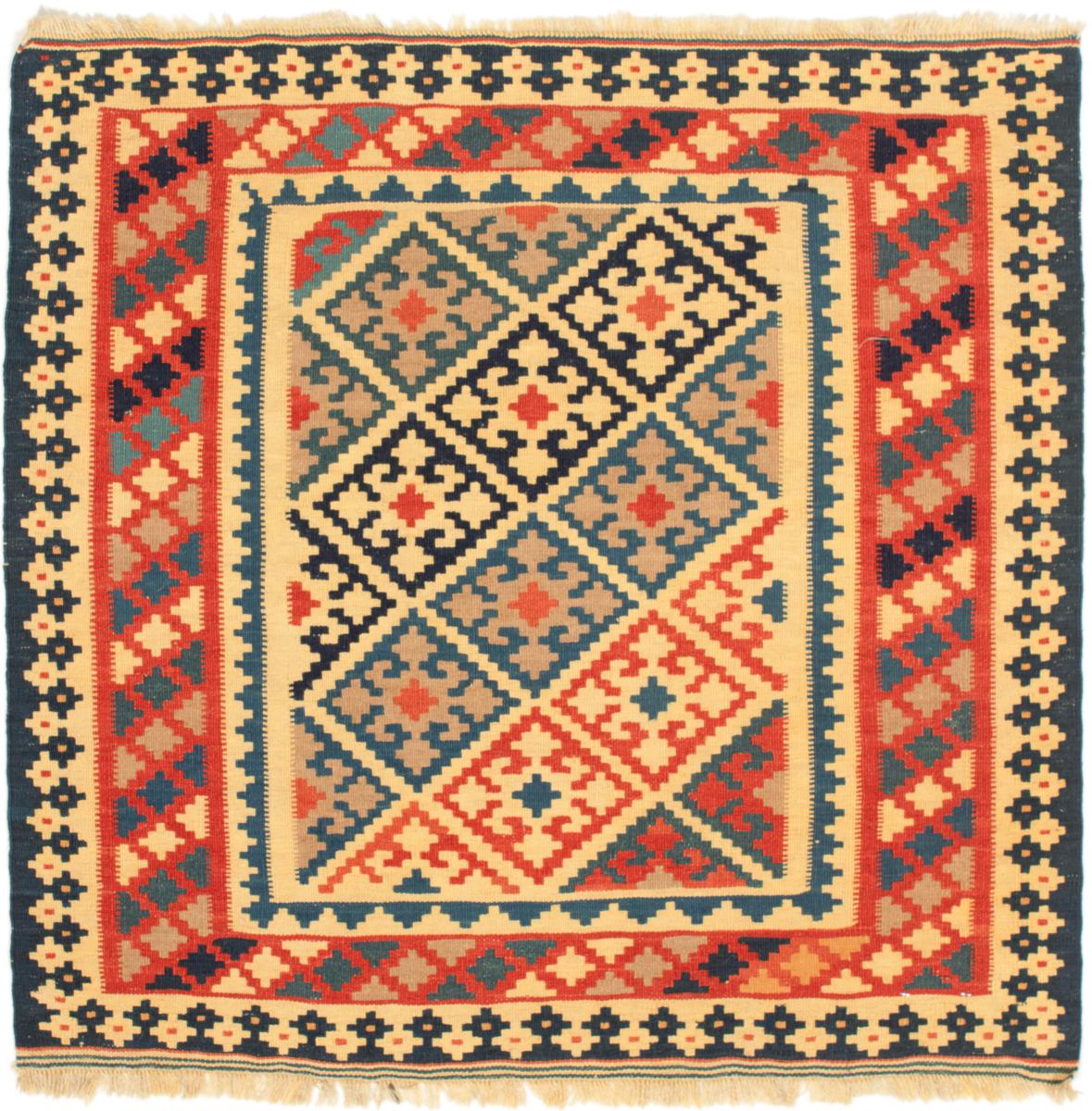 Tapete persa Kilim Fars 107x101 107x101, Tapete persa Tecido à mão