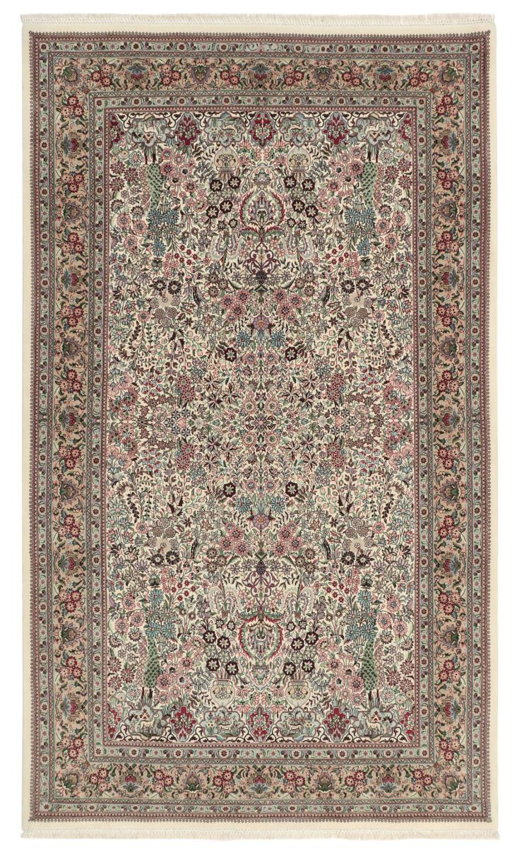 クム Sherkat シルクnkette ペルシャ絨毯 223x129 cm – 手作りの