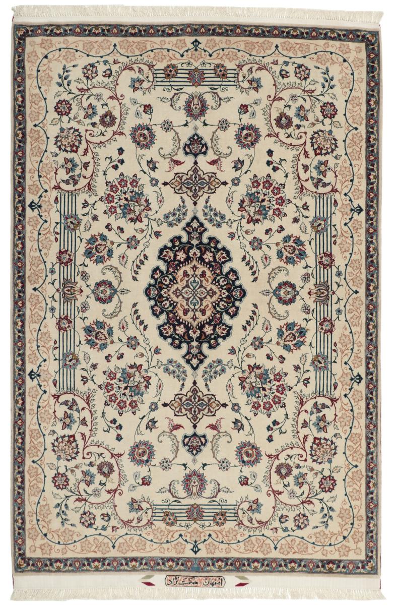 Alfombra persa Isfahán Antiguo Urdimbre de Seda 228x151 228x151, Alfombra persa Anudado a mano