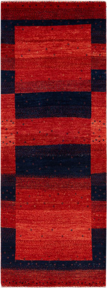 Tapis persan Persan Gabbeh Loribaft Essence 205x76 205x76, Tapis persan Noué à la main