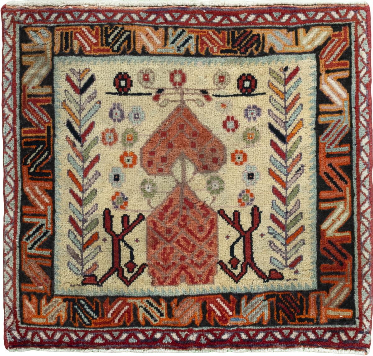 Persian Rug Hamadan 64x69 64x69, Persian Rug Knotted by hand
