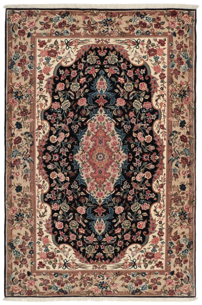 Persian Rug Sarouk Silk Warp 6'10"x4'6" 6'10"x4'6", Persian Rug Knotted by hand
