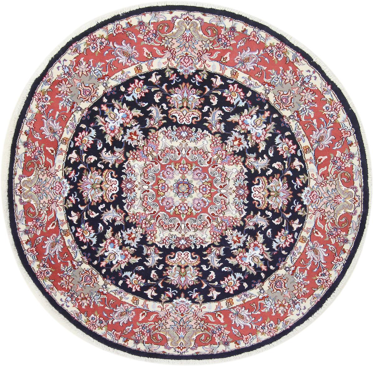 Tapete persa Tabriz 150x150 150x150, Tapete persa Atado à mão