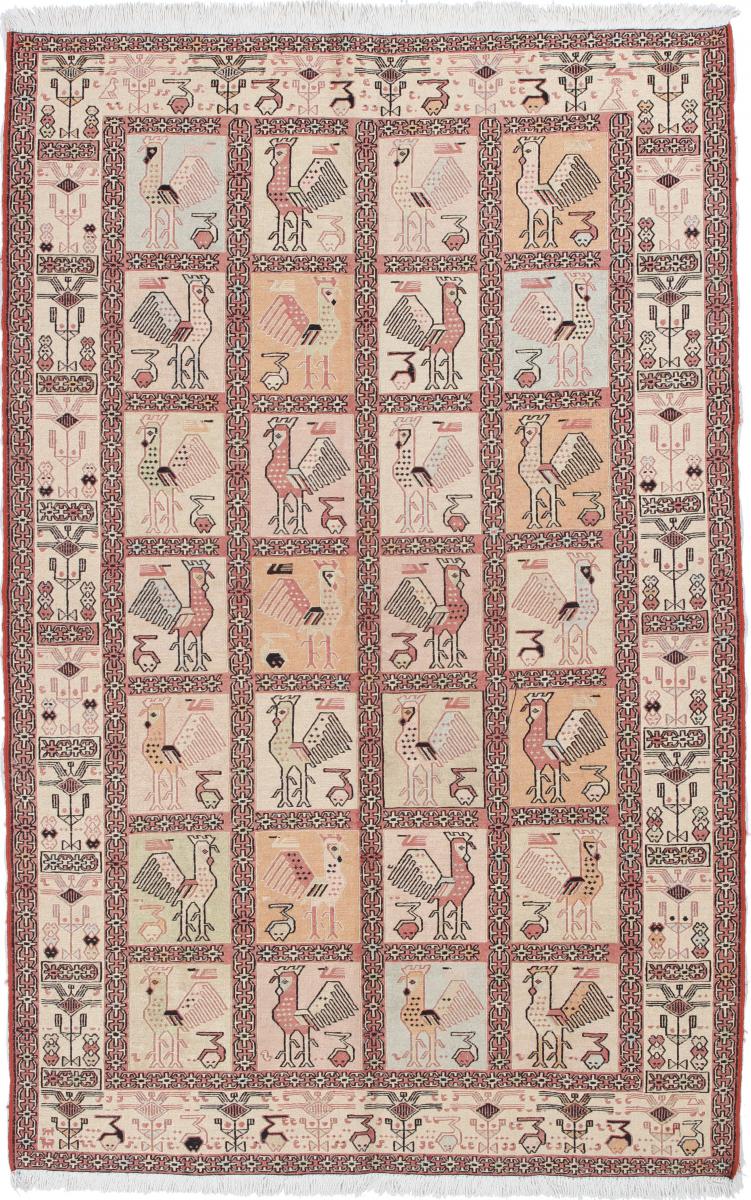 Tapete persa Kilim Soumak Shahsavan 191x123 191x123, Tapete persa Atado à mão