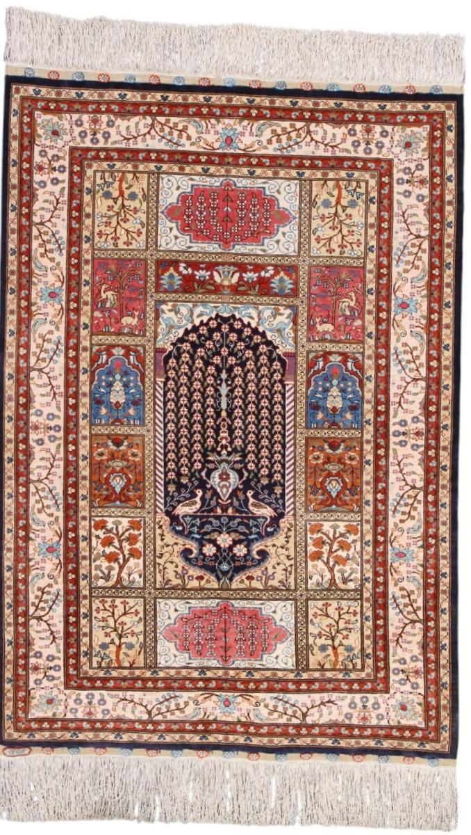 Chinees tapijt Hereke Zijde 115x79 115x79, Perzisch tapijt Handgeknoopte