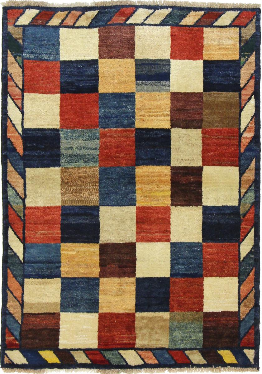 Tapete persa Ghashghai 143x102 143x102, Tapete persa Atado à mão