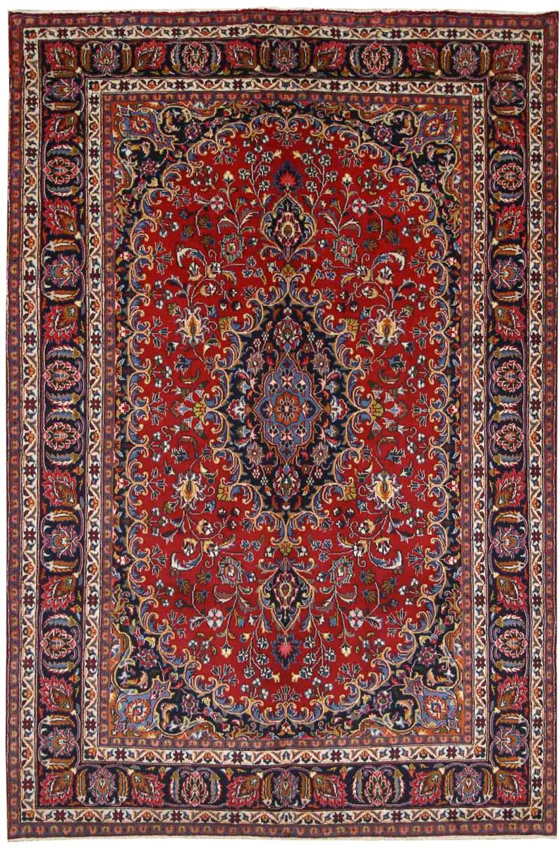 Persisk tæppe Mashhad 294x192 294x192, Persisk tæppe Knyttet i hånden