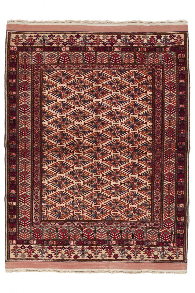 Afghansk tæppe Afghan Silke 163x123 163x123, Persisk tæppe Knyttet i hånden