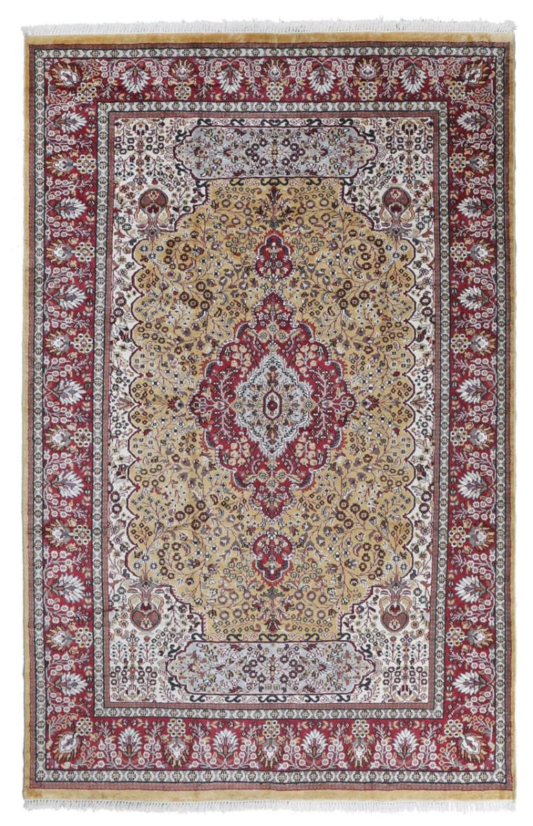 Indischer Teppich Agra Viskose 329x210 329x210, Perserteppich Handgeknüpft