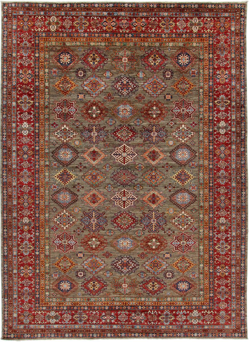 Tapis afghan Super Kazak 368x270 368x270, Tapis persan Noué à la main