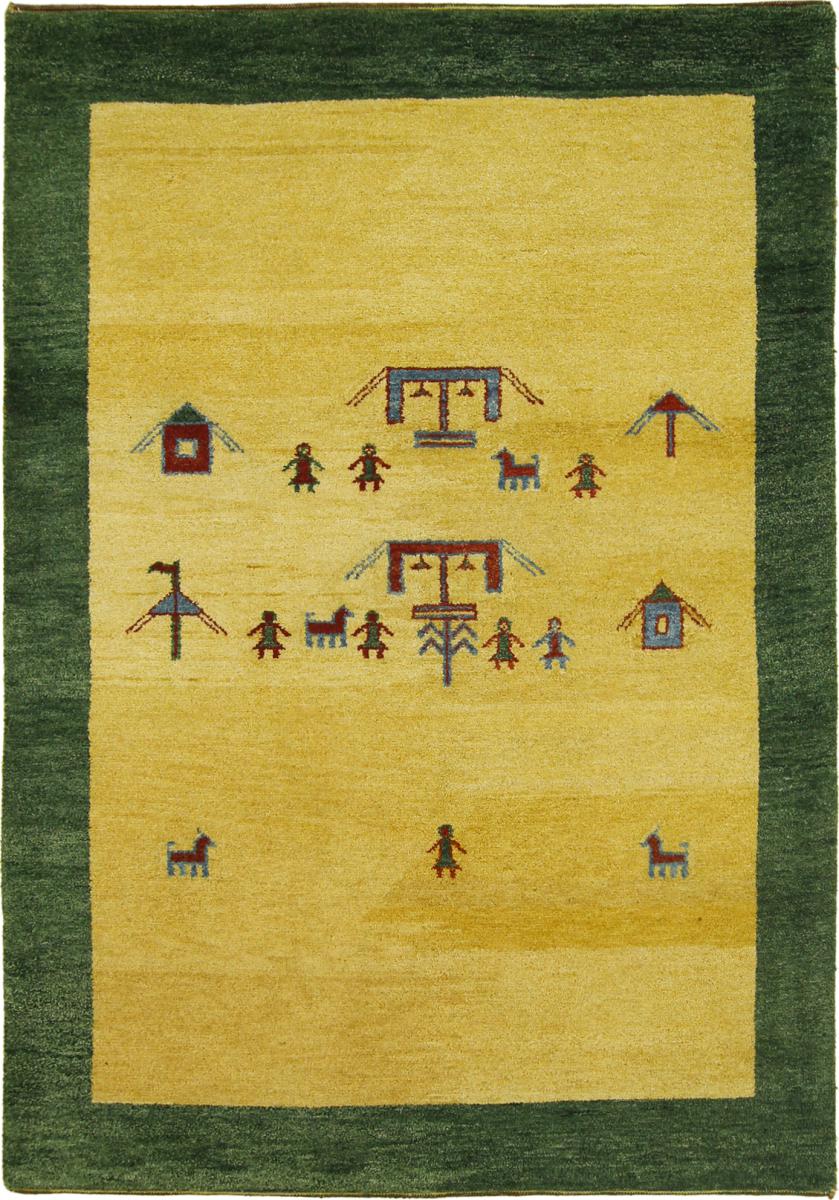 Alfombra india Gabbeh 199x146 199x146, Alfombra persa Anudado a mano