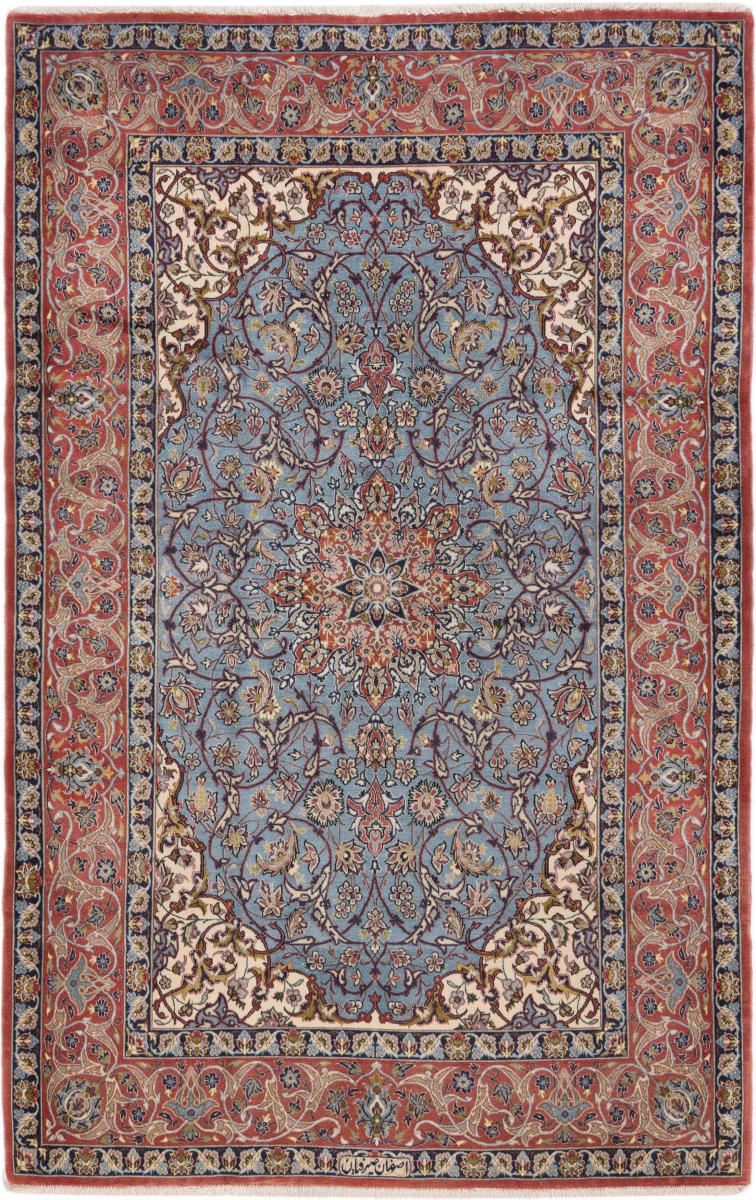 Persian Rug Isfahan Old Signed Silk Warp 172x111 172x111, Persian Rug Knotted by hand