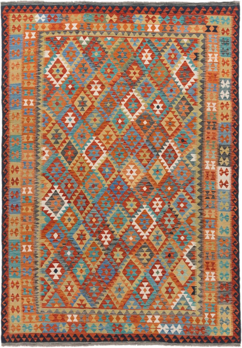 Tapete afegão Kilim Afegão 350x245 350x245, Tapete persa Tecido à mão