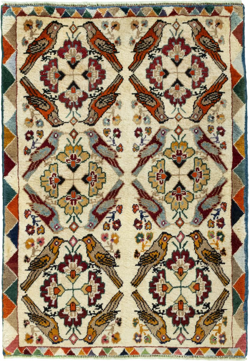 Persian Rug Persian Gabbeh Ghashghai 124x89 124x89, Persian Rug Knotted by hand