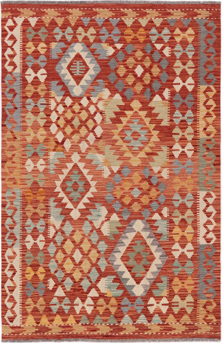 Covor afgan Chilim Afghan 182x119 182x119, Covor persan Țesut manual