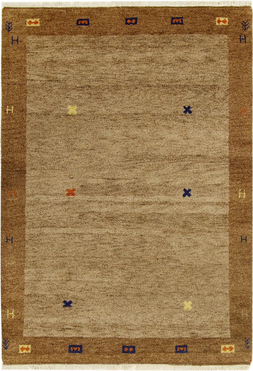 Alfombra india Gabbeh 198x144 198x144, Alfombra persa Anudado a mano