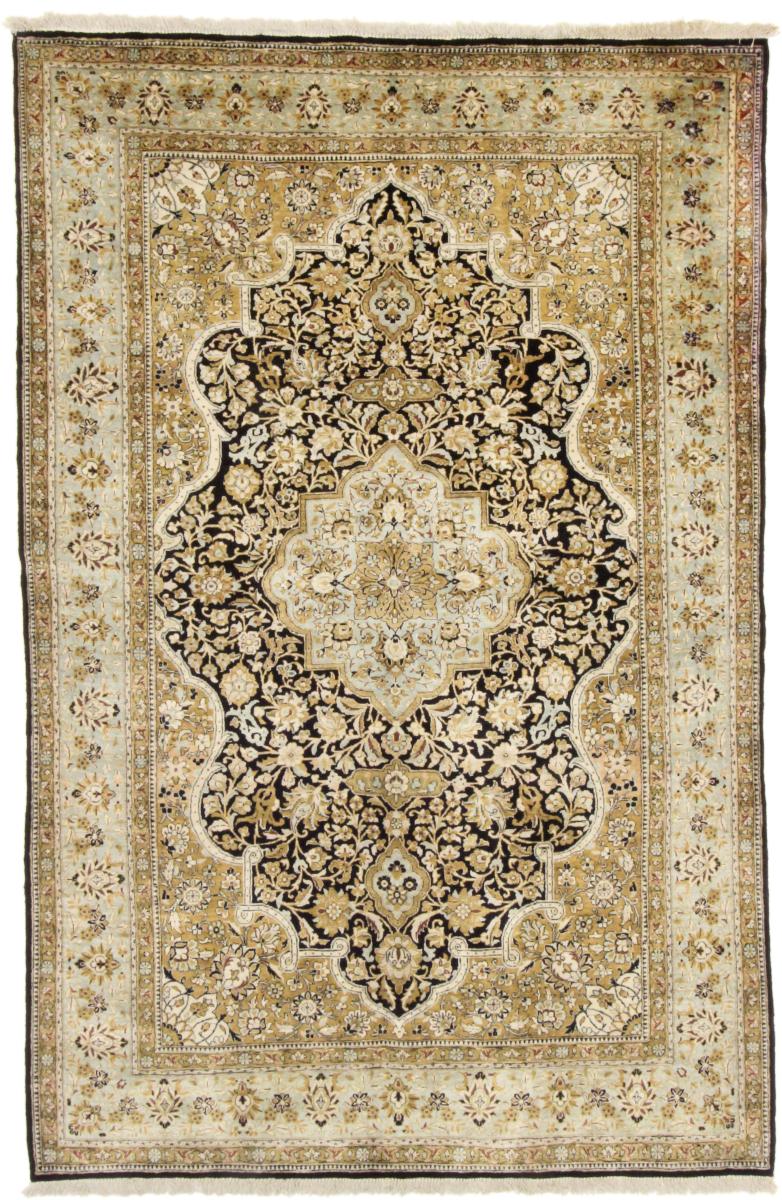 Tapis persan Ghom seide  Chaîne de Soie 223x145 223x145, Tapis persan Noué à la main