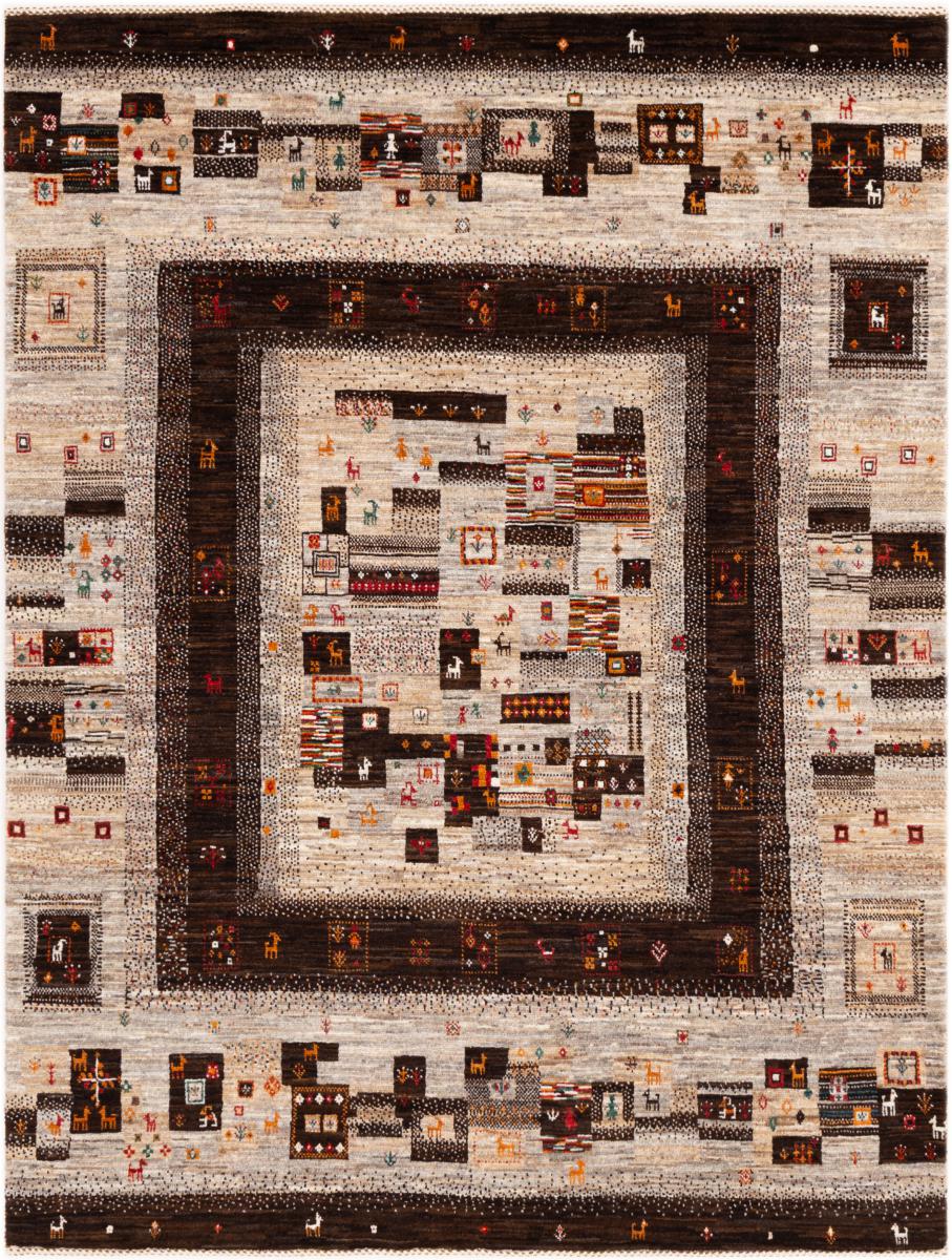 Persisk tæppe Persisk Gabbeh Loribaft Nowbaft 196x150 196x150, Persisk tæppe Knyttet i hånden