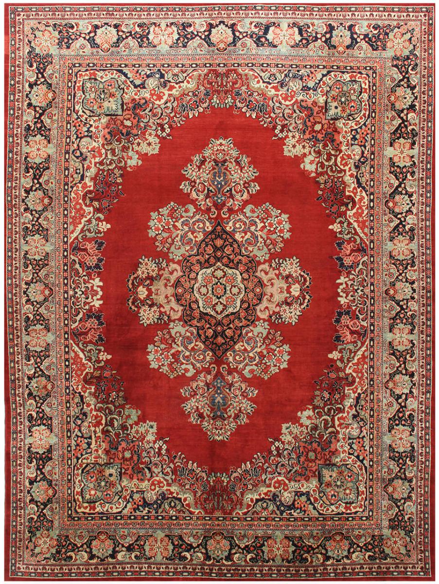 Alfombra persa Mahal Antiguo 440x322 440x322, Alfombra persa Anudado a mano