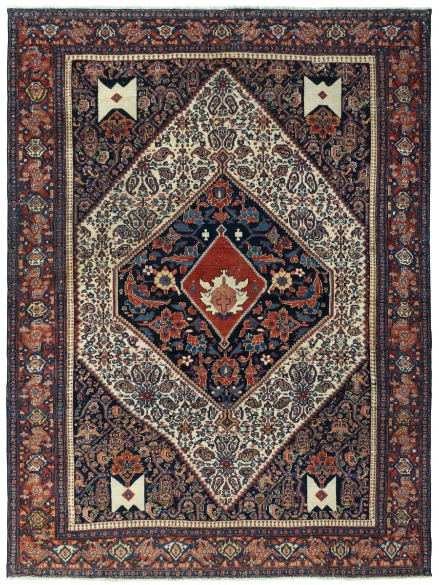 Perserteppich Senneh Antik 201x149 201x149, Perserteppich Handgeknüpft