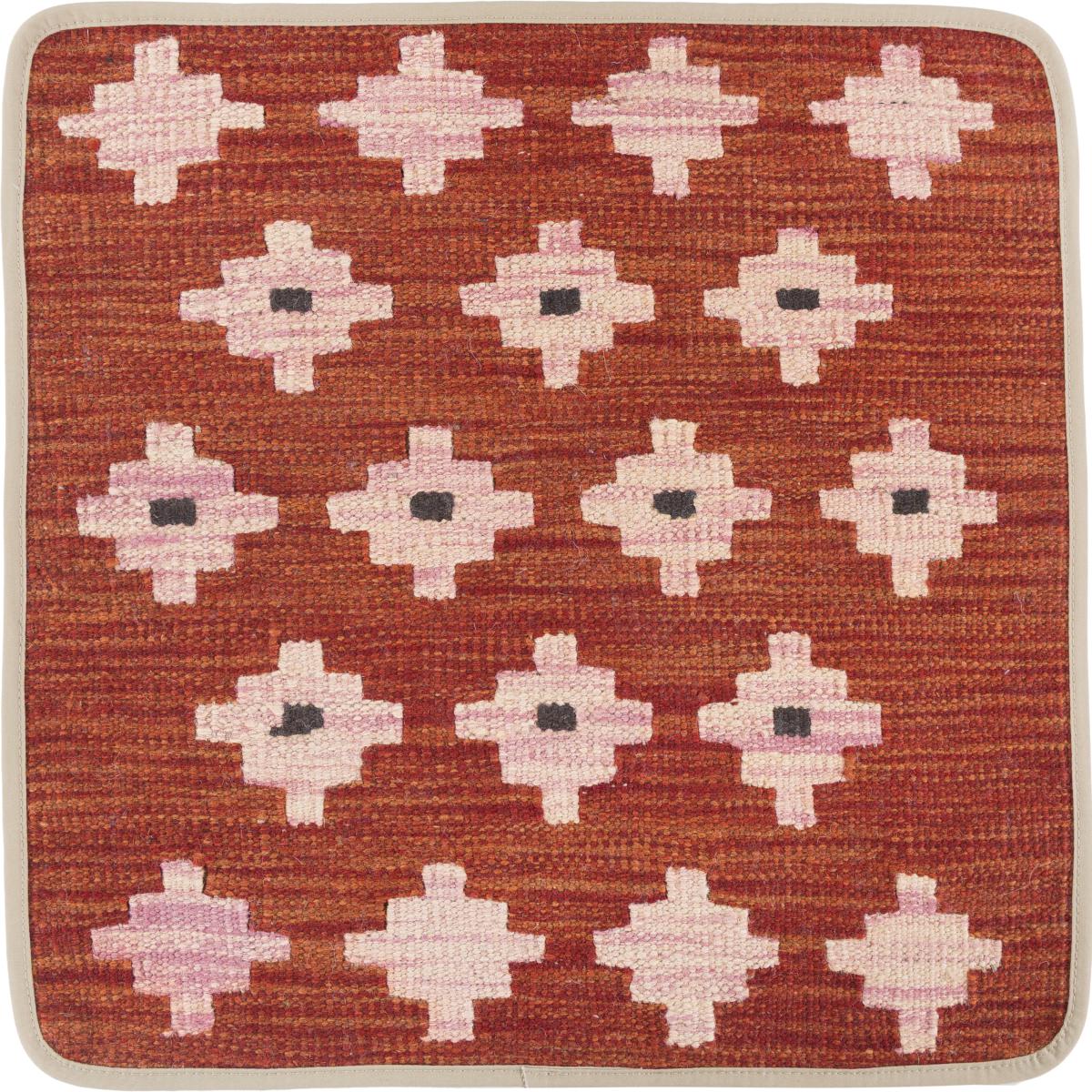 Afghan rug Kilim Afghan Cushion Cover 50x50 50x50, Persian Rug Knotted by hand