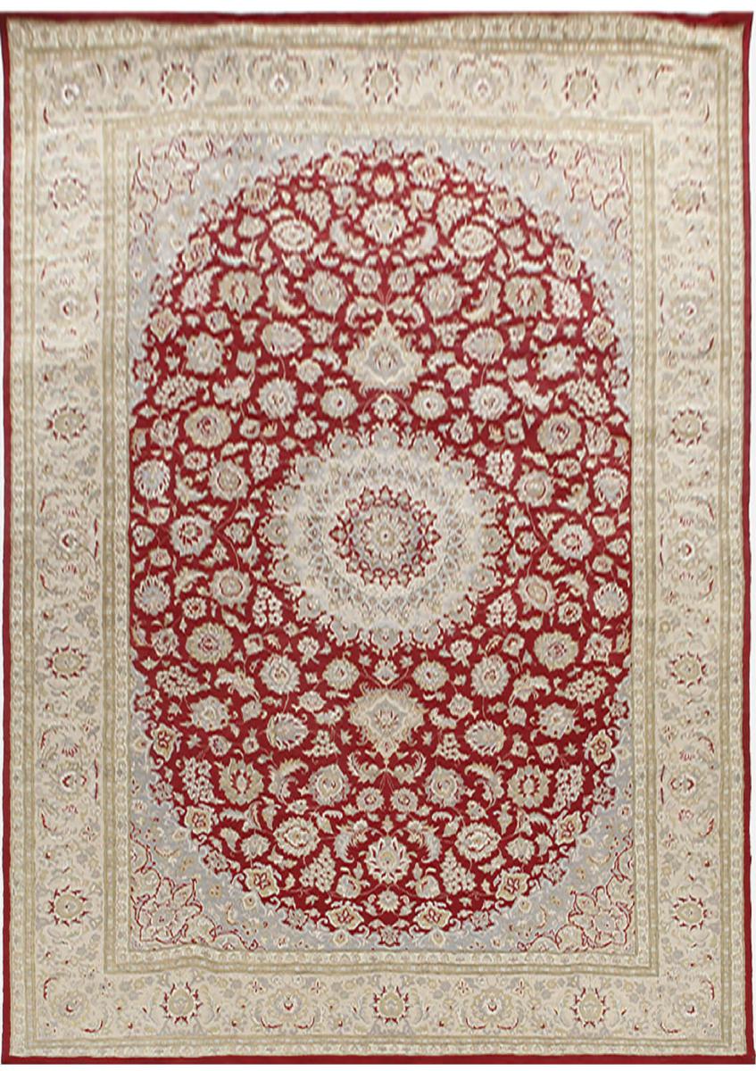 Tapis indien Indo Tabriz 292x199 292x199, Tapis persan Noué à la main